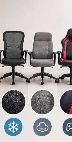 Silla de malla, tapizada o gaming: cuál te conviene de verdad
